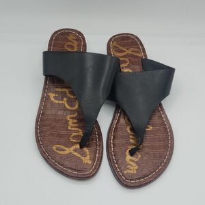 Sam Edelman Women's Jaynee Slide Brown Black Slip On Thng Sandal